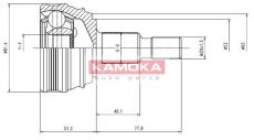 Kloub poloosy vnější OCT/VW 44-75kW 1J0498099A