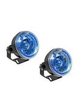 Světlo mlhové kulaté hliníkové + blue LED 2ks