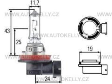 Žárovka HELLA H11 12V 55W PGJ19-2