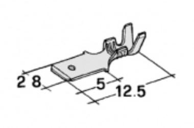 konektor 2,8mm kolík neizolovaný 1ks  P20