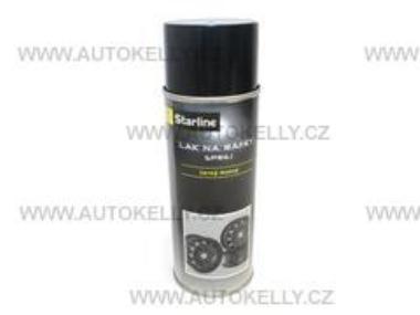 Lak na ráfky černý lesklý sprej 400ml   R64