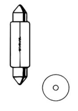 Žárovka 12V  5W suf.11x38 SV8,5